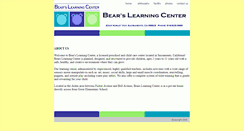 Desktop Screenshot of bearslearningcenter.com
